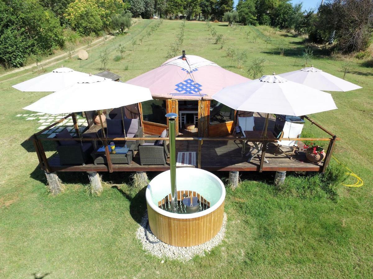 Hotel Glamping Abruzzo - The Yurt Catignano Exterior foto